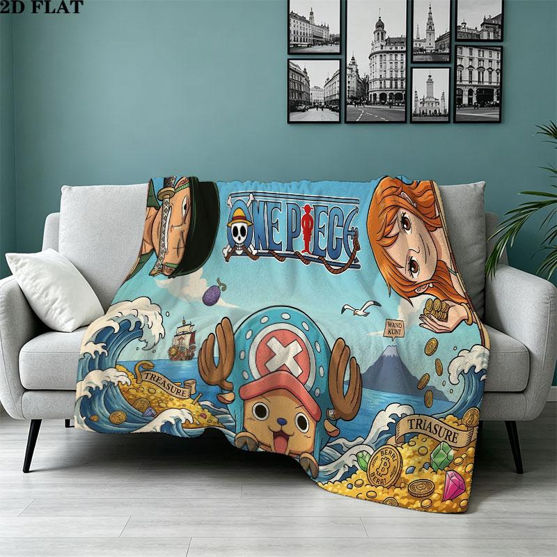 1PC One Piece Patterned Flannel Blanket Suitable For All Seasons For Home Decor Warmth And Comfort Gifts Holiday Present