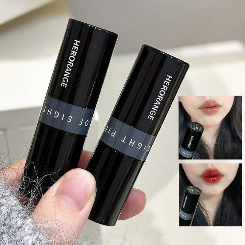 Herorange Mirror Lip Glaze Juice Red Lip Gloss Long-Lasting Shiny Lip Gloss, Student-Friendly Skin-Brightening Nude Lipstick