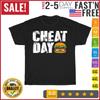 Funny Fast Food Hamburger Cheeseburger Cheat Day Vintage T Shirt Men Women NEW