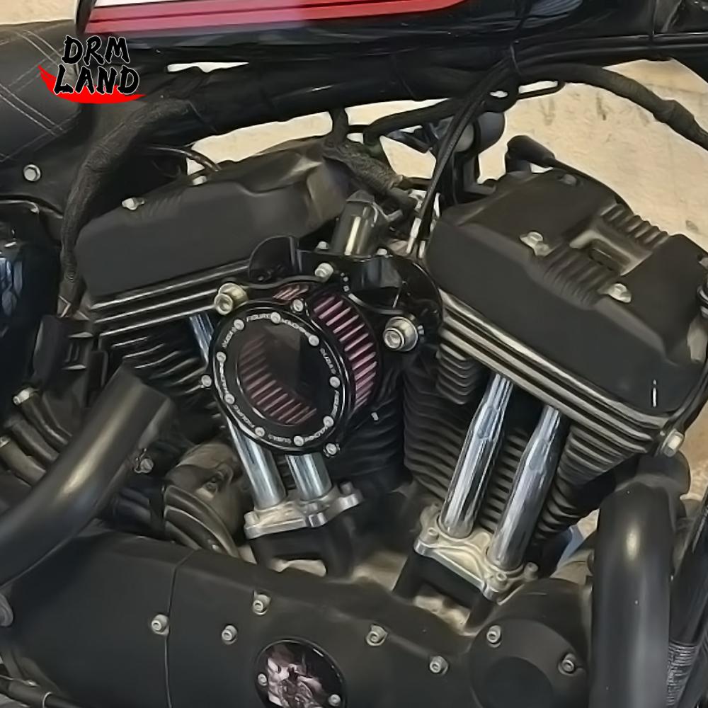 Motorcycle Air Filter Intake Cleaner System Kits Sportster XL883 XL1200 Iron 883 Forty-Eigh Seventy-Two 1991-2021 For Harley