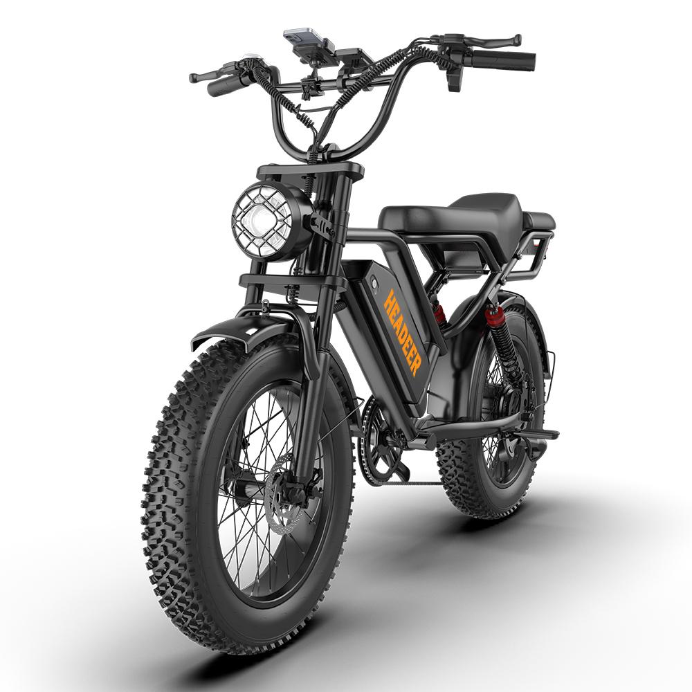 HEADEER BK20 Adult E-Bike 48V20AH Battery 750W Motor Electric Bicycle 150KG Load 80KM Range 20 Inch Fat Tires Off-Road E-Mountain Bike