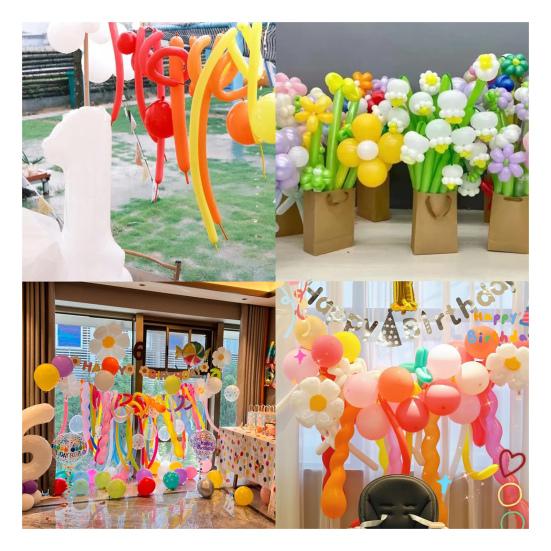 100Pcs Clear 260 Balloons Thickening Latex Long Balloons for Animals Modeling Birthday Wedding Party Accessory