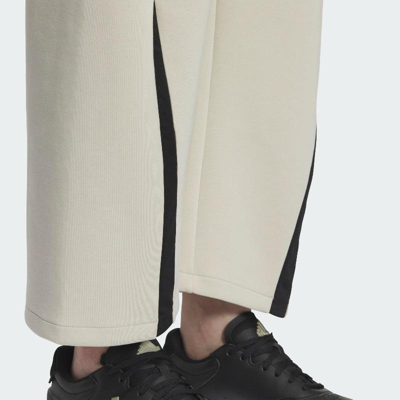 adidas FW24 Future Style Предварительно сотканный карман с логотипом Ретро Спортивные Длинные брюки На шнуровке Повседневные брюки Женские брюки Светлый кунжут Земляно-серый JM2467