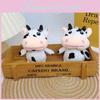 Adorable Plush Cow Keychain Cute Black And White Spotty Cow Wedding Gift Accessory