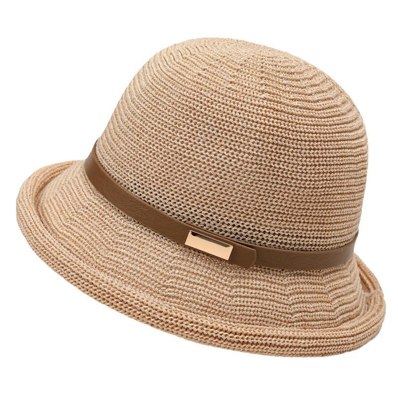 Летняя защита от солнца с тонким куполом, рыбацкая шляпа, модные и универсальные солнцезащитные пляжные шляпы для женщин