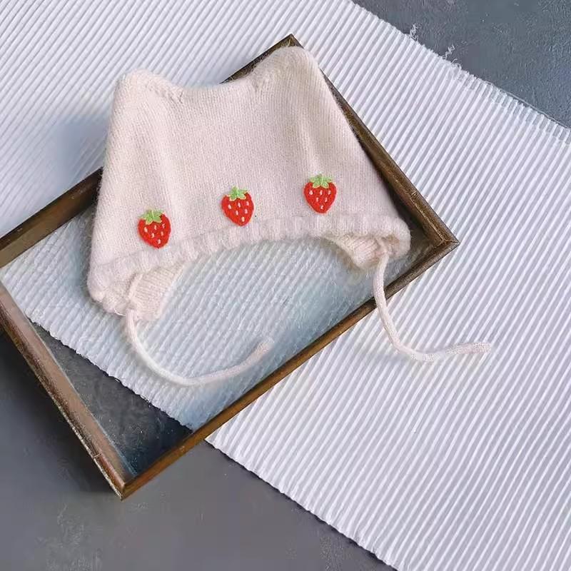 Autumn/Winter Baby Hat Cute Men Women'S Knit Wool Cap Princess Hat Breathable For Infants And Toddlers Fashionable Hat