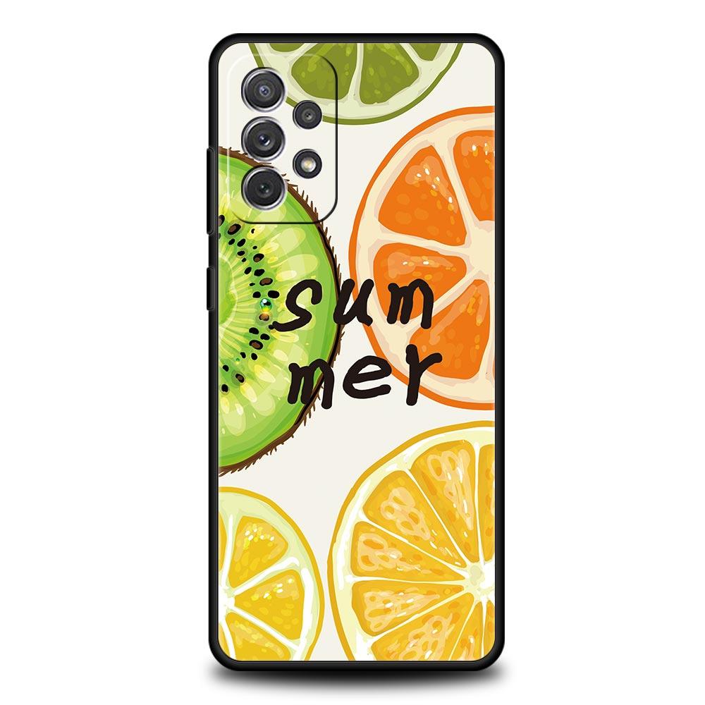 Летний Фруктовый Арбузный Чехол для Samsung A57 A37 A51 A71 A21S A17 A15 A25 A41 A23 A33 A53 A73 A07 A03S A05S A13 A35 A55 5G Обложка