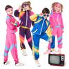 Kids Boys Girls Disco Baseball Uniform Singer Model Show Jacket Pants Set Children Halloween Cosplay Costumes Role Play Outfit