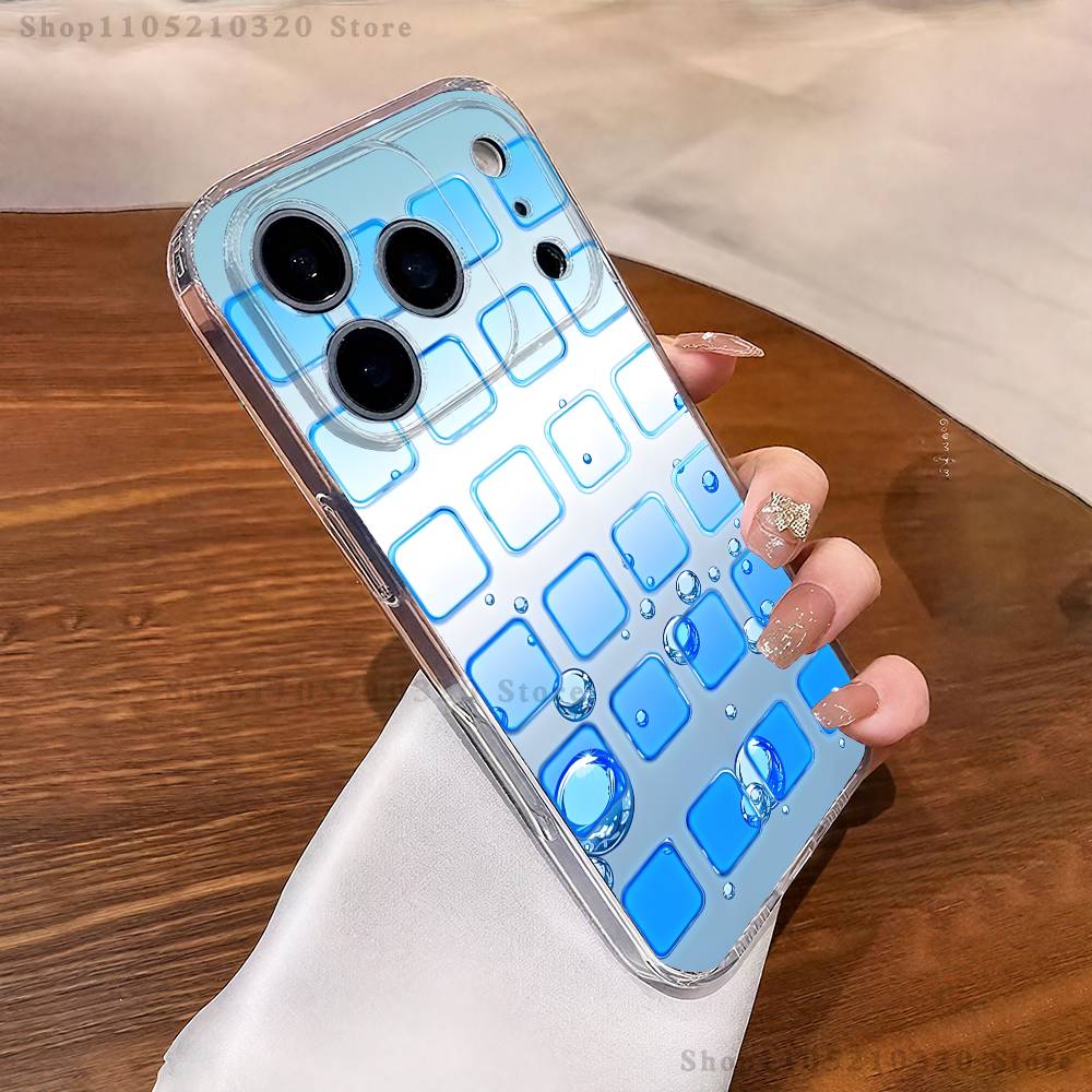 Чехол для телефона F-Frutiger Aero Art для iPhone 16,15,17,12,13,14,11 Max,Pro,Plus,X,XS,XR,SE4,E Mini Прозрачная крышка