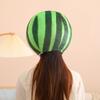 Funny Watermelon Cross-dressing Headwear Hat Plush Fruit Headgear Cartoon Decorative Selfie Props Cosplay Costume Accessories Performance Props