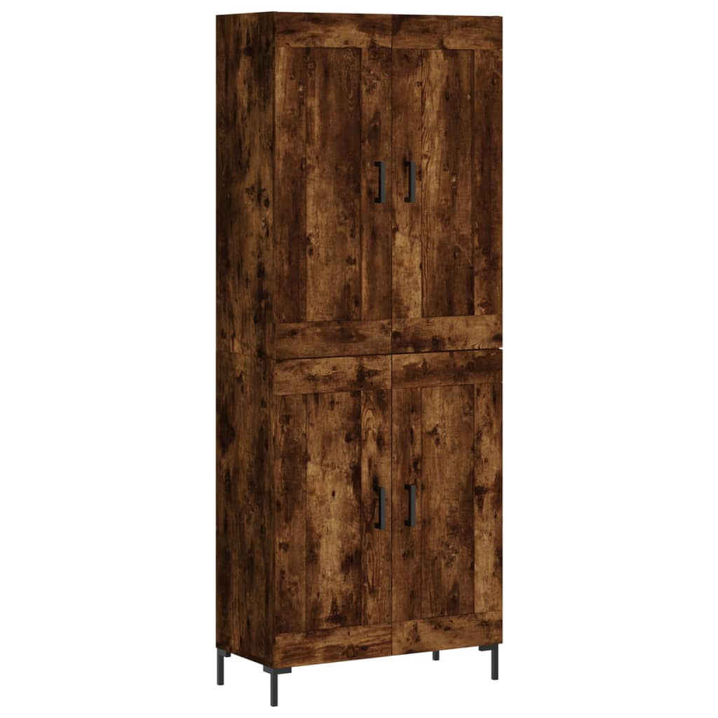 Highboard Smoked Oak 69.5 x 34 x 180 cm Particleboard