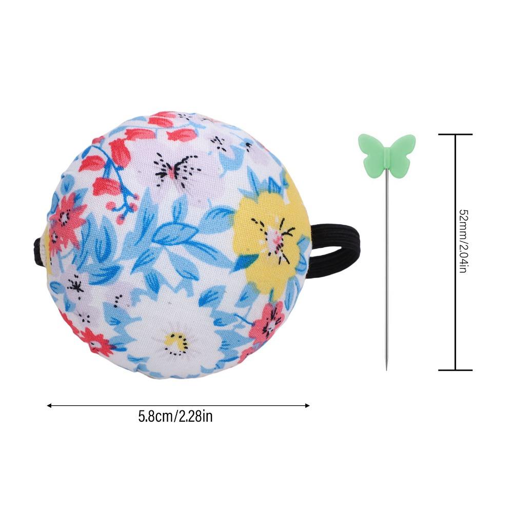 Stainless Steel Pins Floral Needle Holder Colored Pins Needle Storage Cushion For Quilting