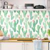 Blooming Wall PS013 Самоклеящиеся съемные обои-фреска с кактусами, готовые к наклеиванию, (зеленый)