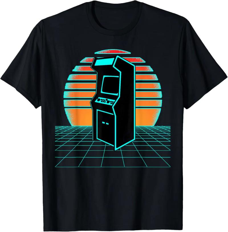 Unisex Clothing Vintage T Shirt Hombre Aesthetic 80s 90s Video Game Retro Vintage Classic Arcade TShirt Streetwear