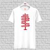 Arsenal Signpost White Organic Cotton T-shirt for Fans of Arsenal Gift Unisex T-Shirt