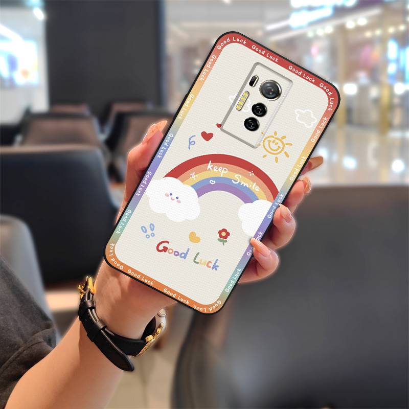 Мультяшный чехол из ТПУ для Tecno Phantom X/AC8 Грязеотталкивающая крышка Противоударная задняя крышка Пыленепроницаемая Милая защитная