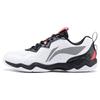 Li Ning CS6 Non-Slip Wear-Resistant Breathable Low-Top Badminton Shoes Unisex Shoes White Black AYTS055-3