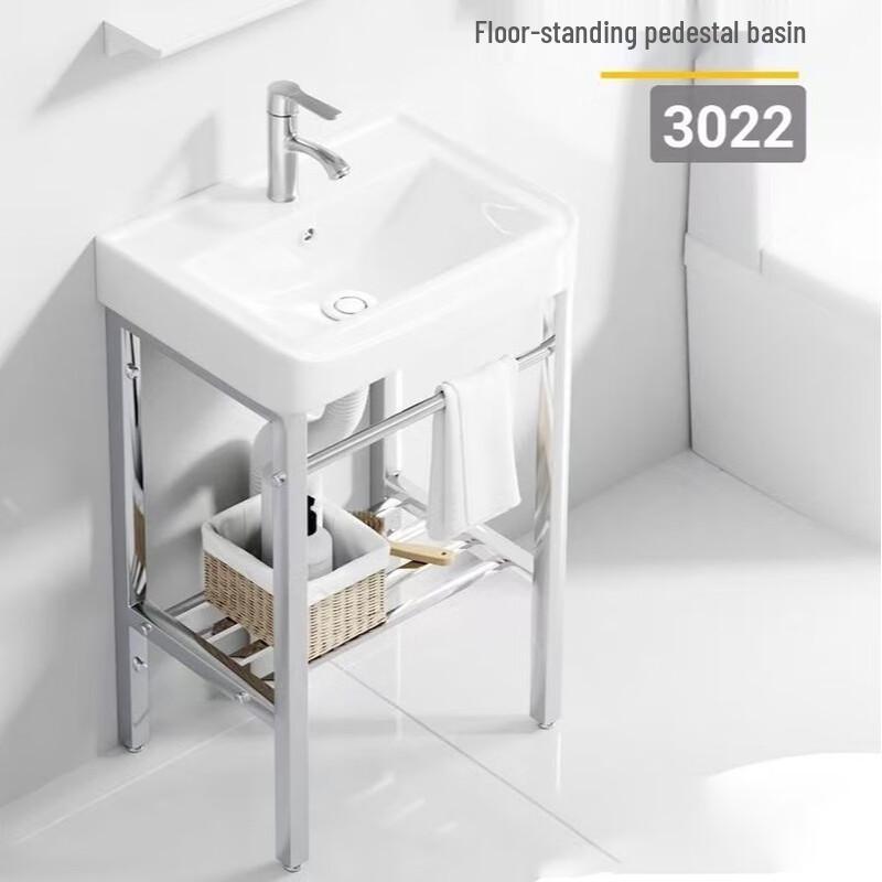 XONYSHI Ceramic Pedestal Wash Basin Set