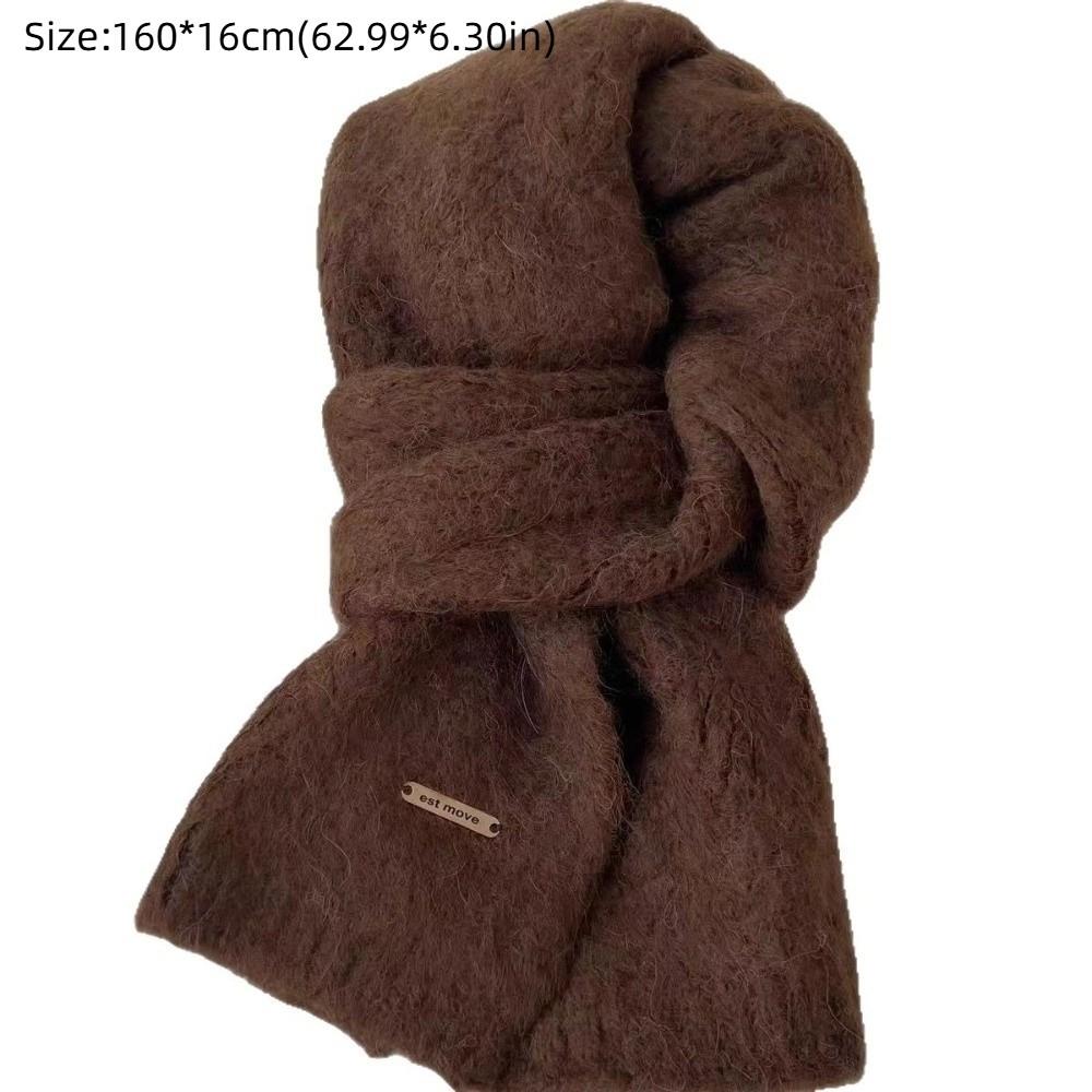 Thick Winter Scarf Soft Muffler Imitation Cashmere Scarf Fashion Design Knit Scarf Autumn Winter