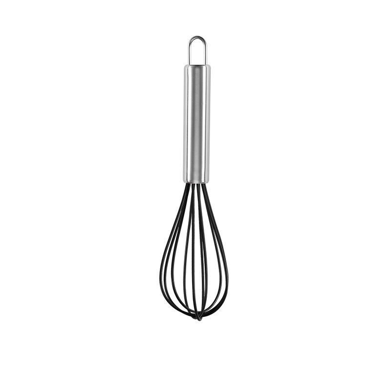 Silicone Handle Stainless Steel Egg Beater & Whisk Baking Tool