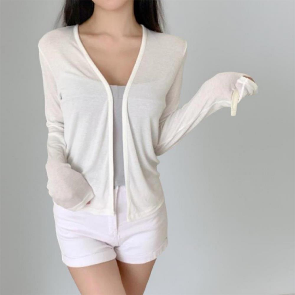New ArriValS Open Run Women S Sheer V Neck Long SleeVe Cardigan