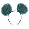 European Trendy Party Head Wear Hair Accessories Glitter Sequins Big Mouse Ears Headbands for Women