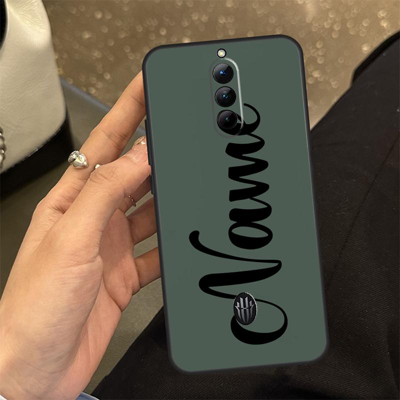 Sage Green Personalized Name Phone Case For Nubia Red Magic 8 8S Pro Plus 6S 7S 6 7 Pro 6R 5G 5S Back Cover Shell