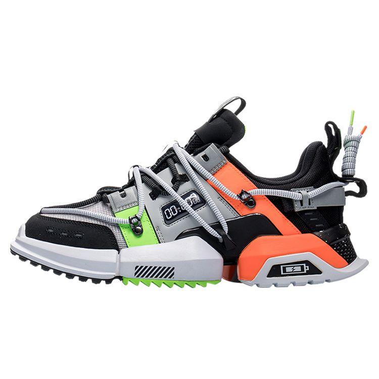 Li Ning Pangu New York Fashion Week Runway Comfortable Shock Absorption Slip Resistant Durable Support Low Top Casual Shoes Men Casual Shoes AGLP179-1