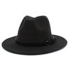 Unisex British Classic Large Brim Fedora Lightweight Hat For Autumn Winter