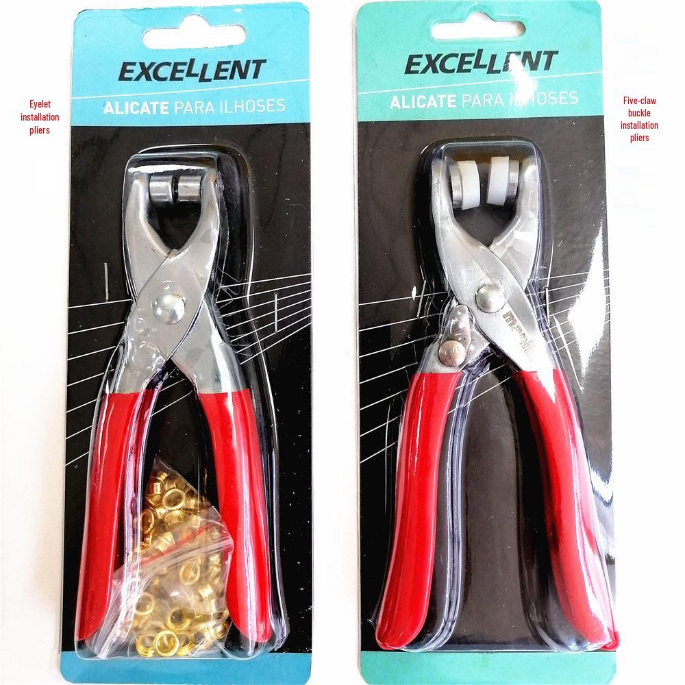 Handmade Eyelet & Snap Pliers - 5, 6, 10, 12mm Options for Flared Eyelets/Five-Prong Snaps