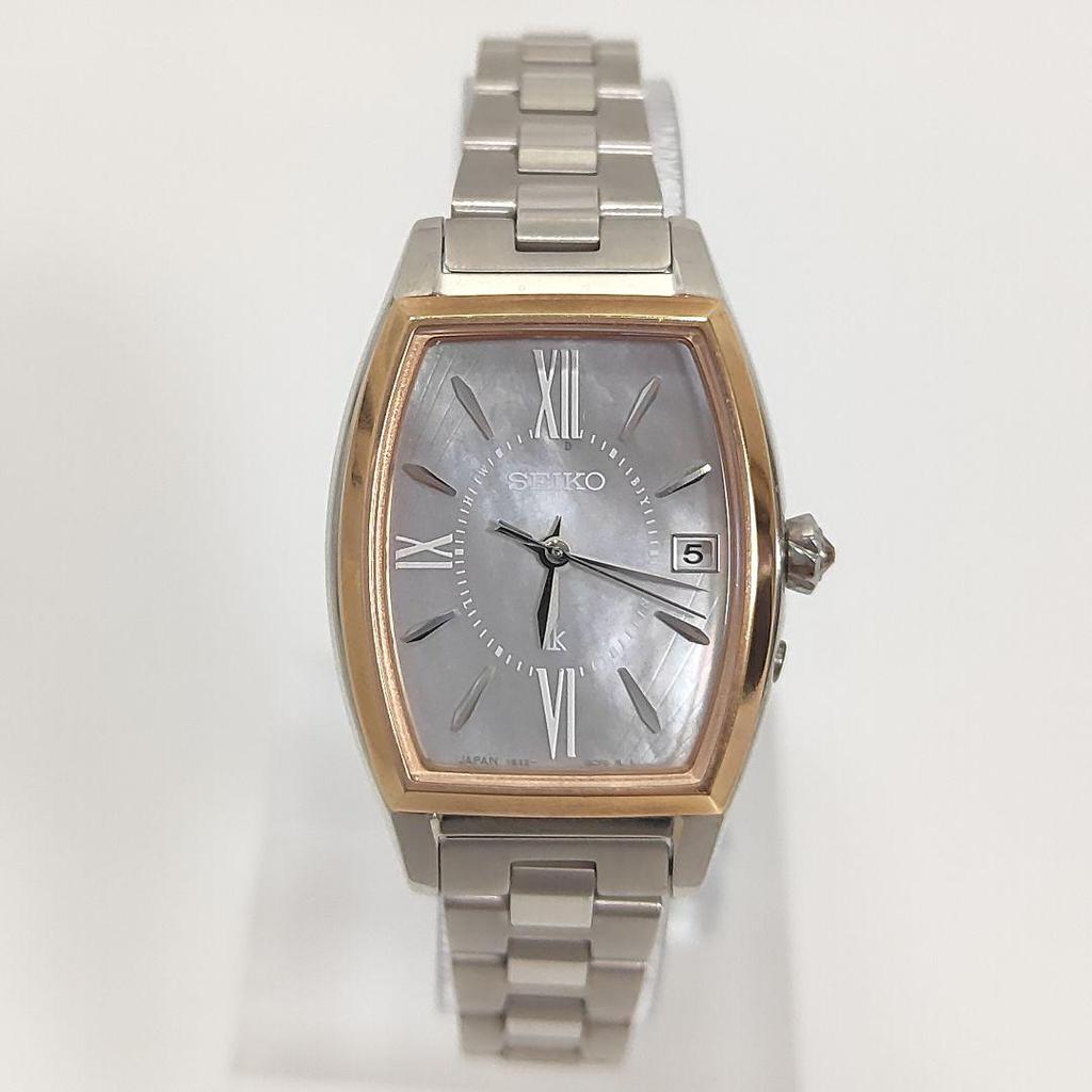 [USED] Seiko Lukia Grow White Mother-of-Pearl Calla Lily Titanium