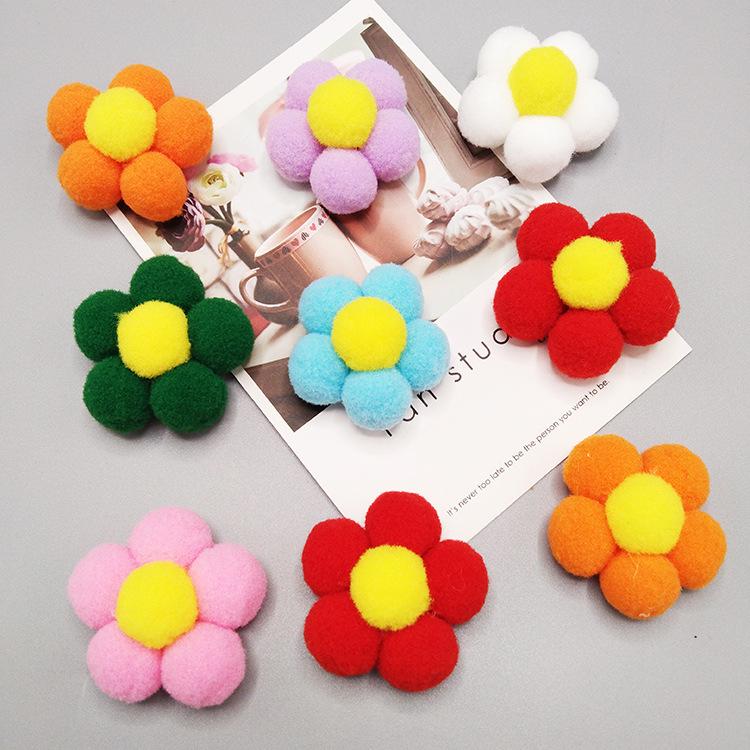 Мяч из эластичной шерсти цвета подсолнуха для самодельных украшений и игрушек