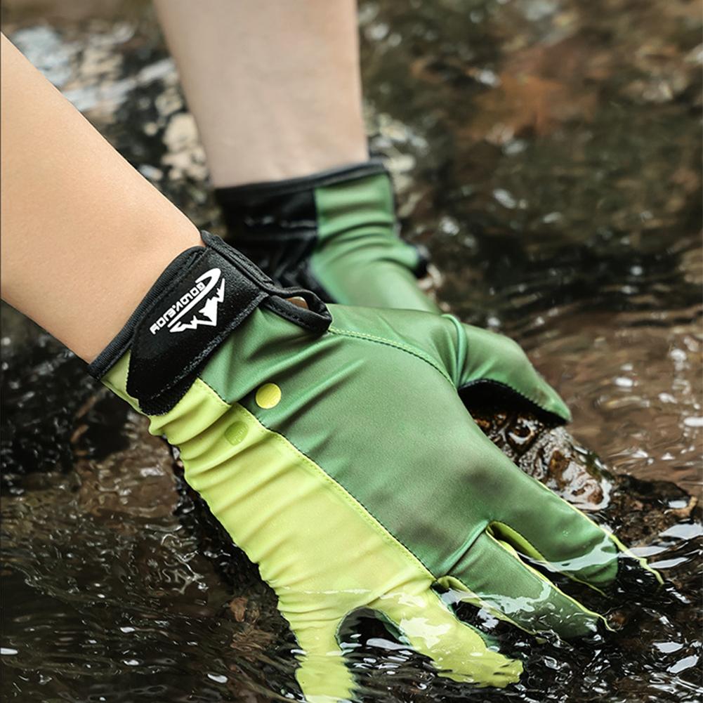 1 пара перчаток для пляжа и дайвинга, серфинга, ловли рыбы, противоскользящие, износостойкие перчатки, самоклеящаяся ткань, фиксированная