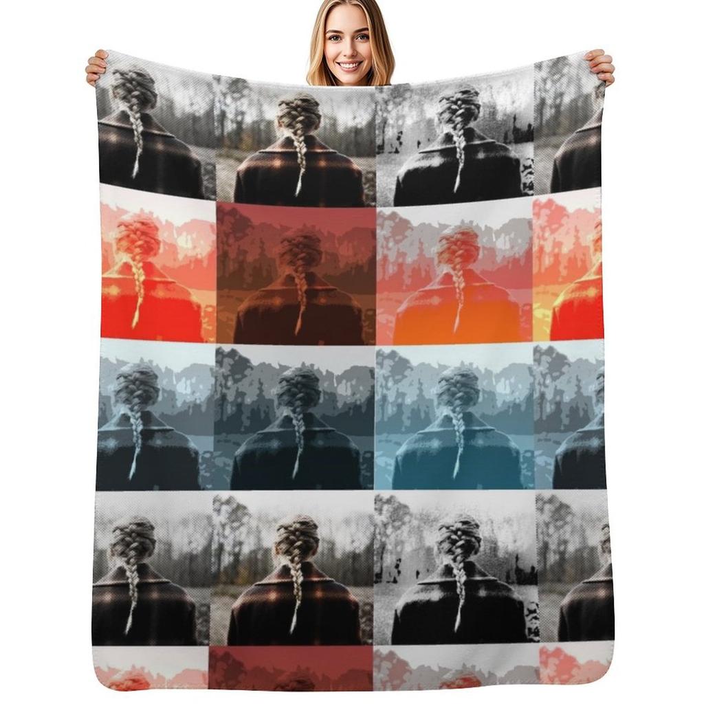 Girl Evermore Throw Blanket Spring Fall Cozy Throw Blanket for Couch