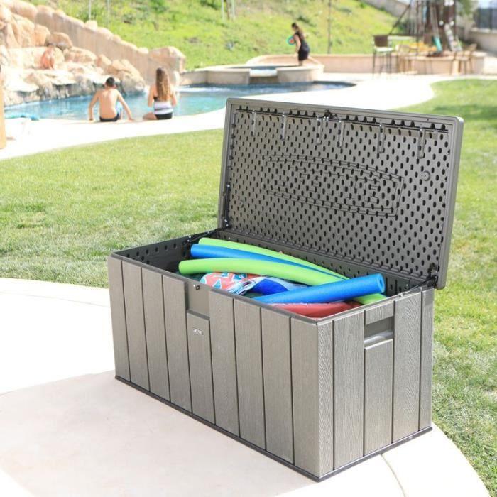 Coffre de rangement - LIFETIME - 150.7x71.9x69.1 cm - 567.8 Litres - HDPE - Résistant aux intempéries
