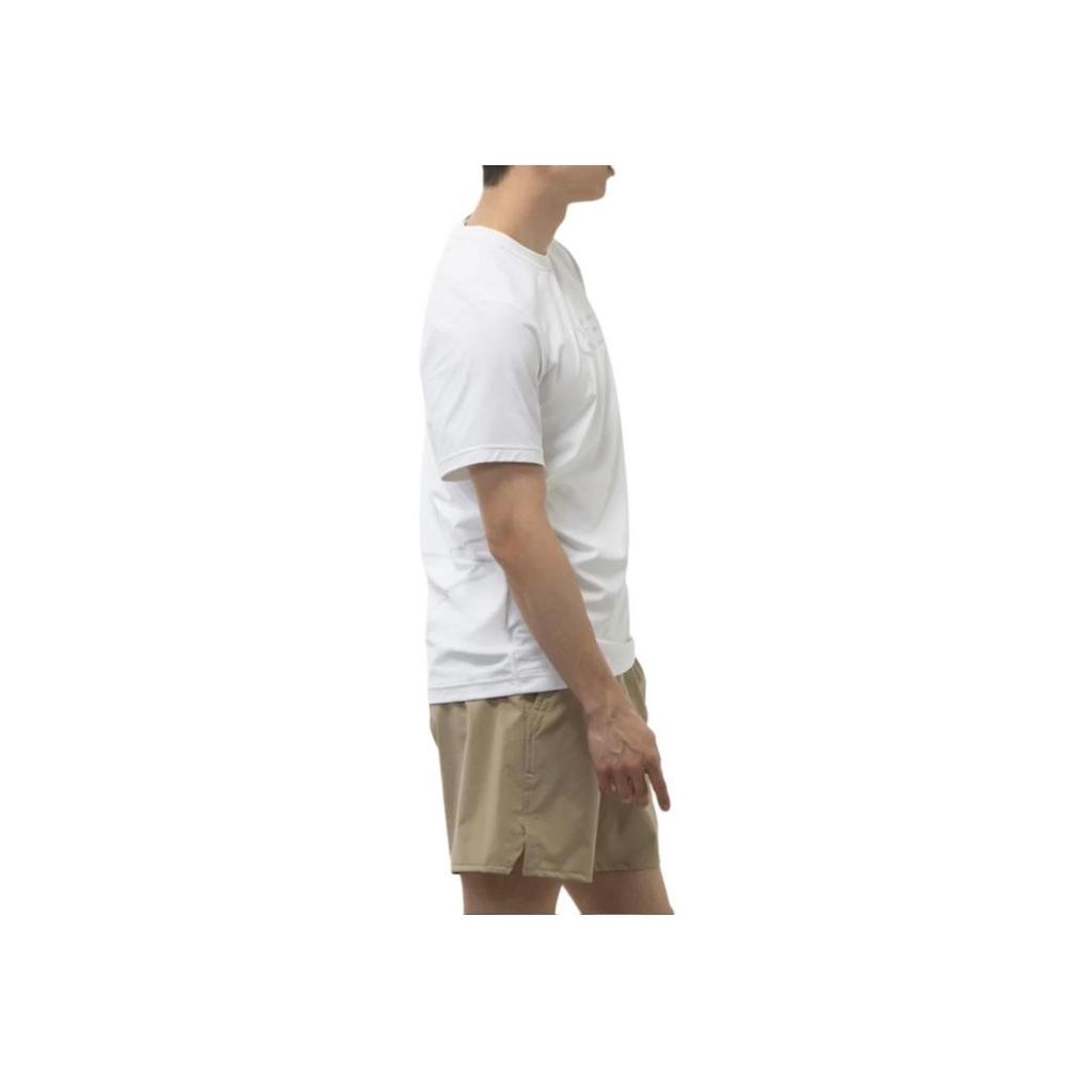 Nike Logo Print Loose Fit Crew Neck Short Sleeve T-Shirt With Drop Shoulders Men Tops White HF4635-100
