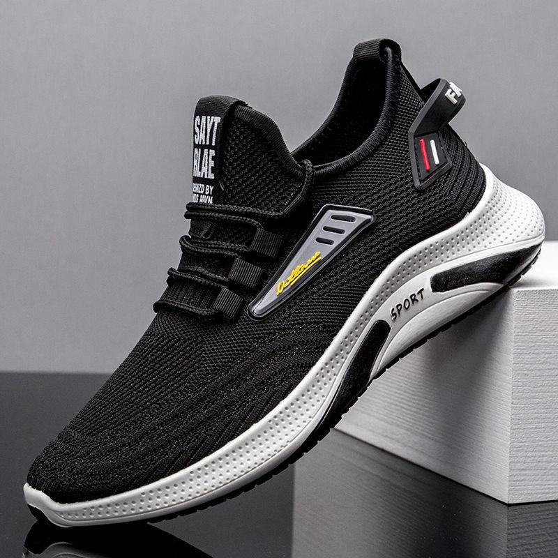 Fashion Shoes Men 2023 Sneakers Men's Shoes Flat Cloth Shoes Casual Breathable Mesh Surface Trend All-match Running Shoes