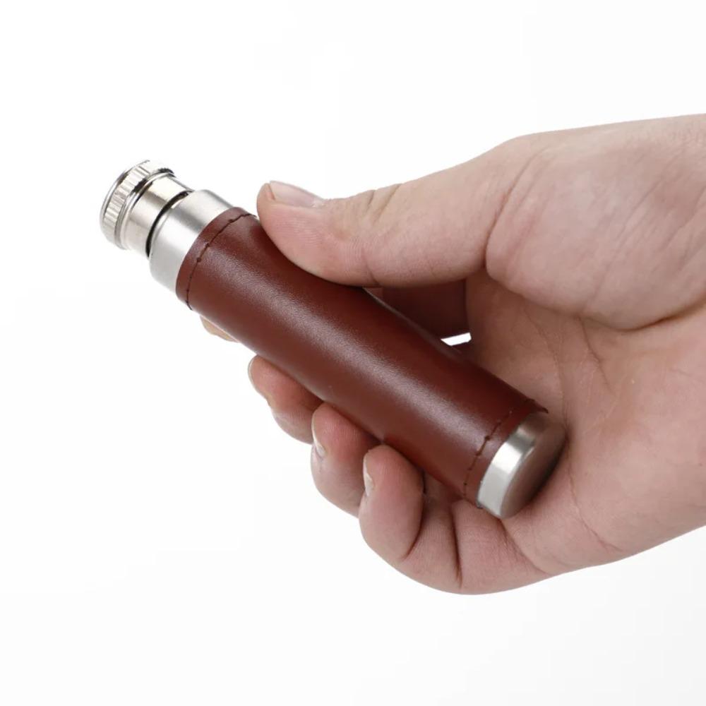 Stainless Steel Hip Flask Cylinder Wine Bottle Drinking Pocket Bottle Whisky Flagon  Vodka