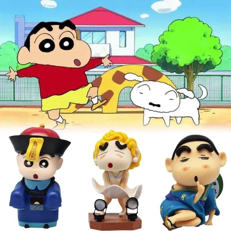 Cowboy Dicky New Crayon Shin-chan Gk Model Hand-made Decoration Pvc Material 15cm