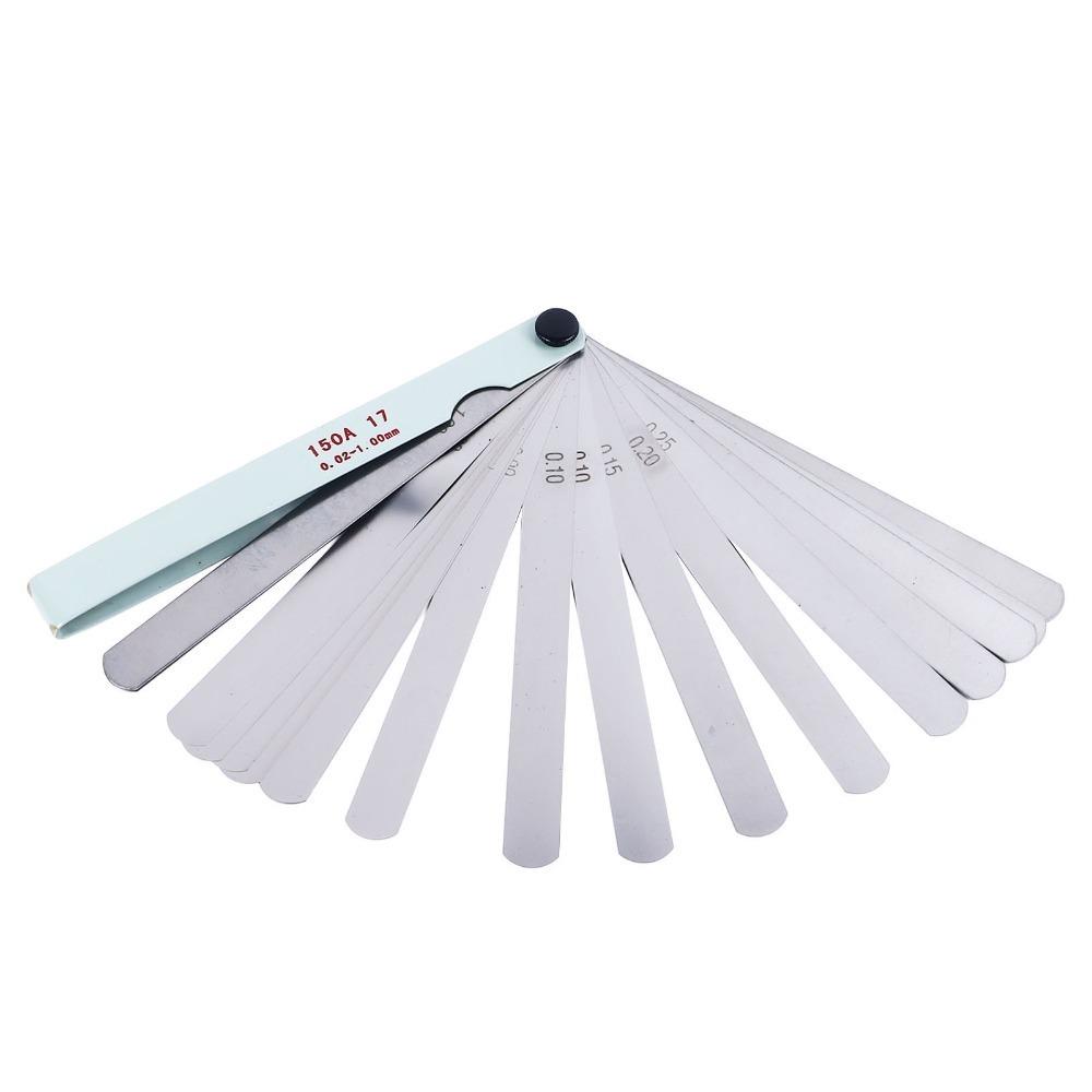 17 Blades Feeler Gauge Stainless Steel Precision Measuring Tool Industrial Clearance Inspection