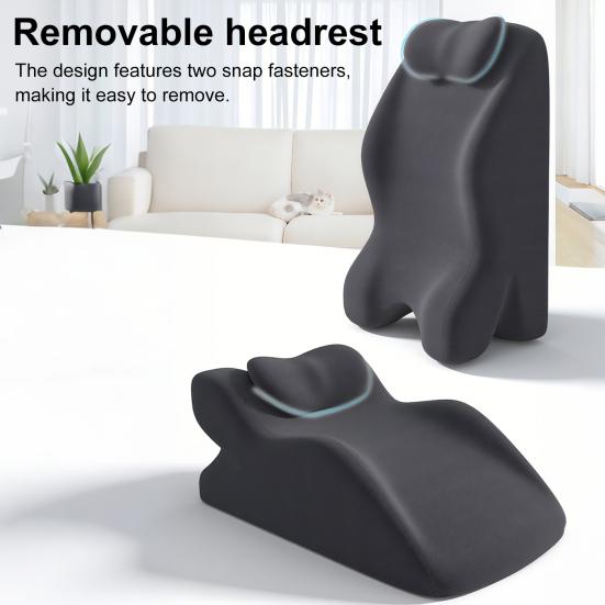 Couples Pillow Wavy Wedge Pillow for Chest Back Relief Memory Foam Butt Cushion Ergonomic Posture Support Multi-Functional Bed Pillow for Sitting