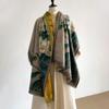 New Ladies Autumn Winter Double Sided Jacquard Scarf Shawl With High End Flower Design Premium Imitation Cashmere