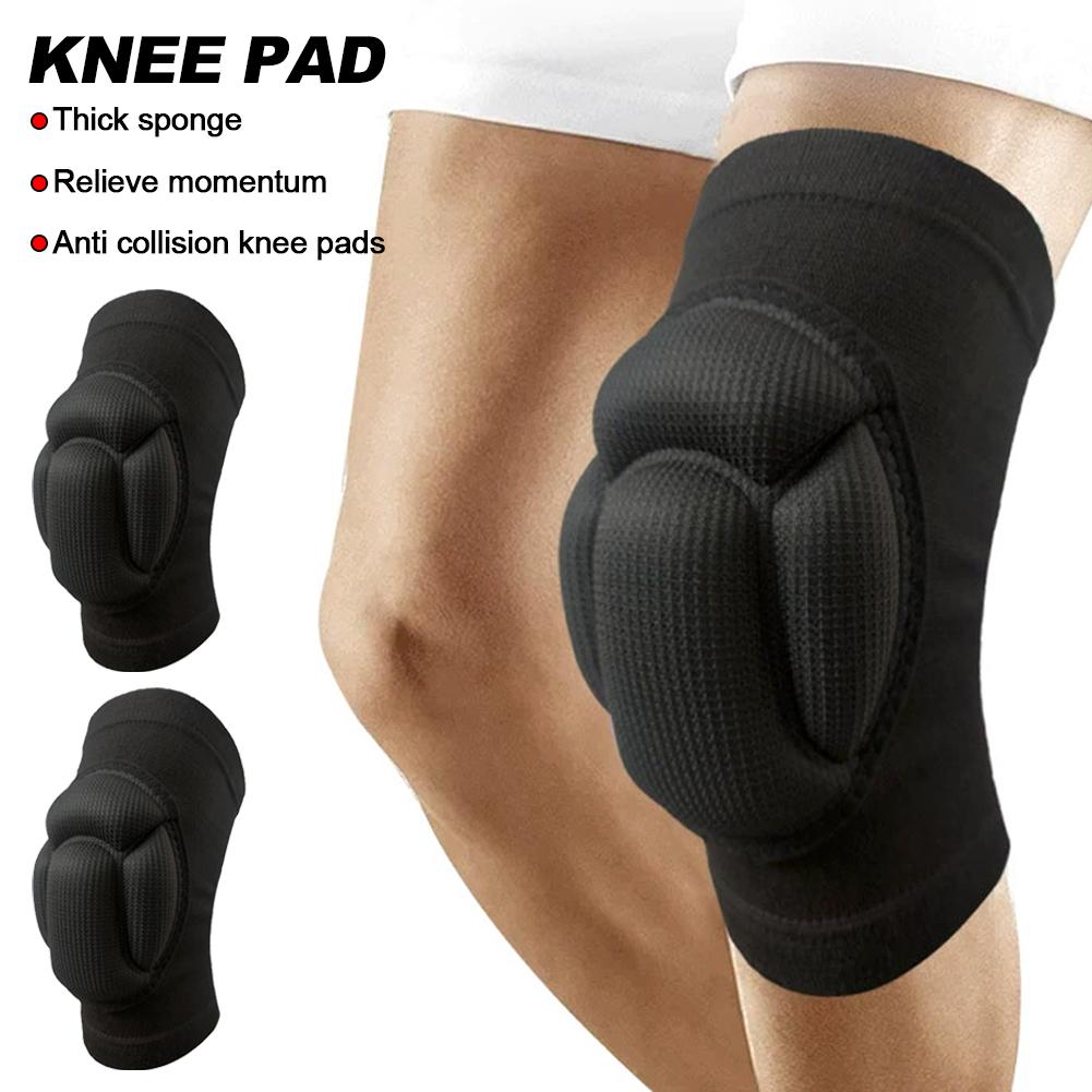 1 пара утолщенных наколенников из вспененного ЭВА, спортивные наколенники для поддержки в спортзале, фитнес-протекторы, баскетбольные наколенники, противоскользящие наколенники для защиты от столкновений