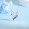 Ожерелье Butterfly Love Iris для женщин Niche Fresh Summer Collarbone Chain Fashion National Trend Style Round Garland Cuestion