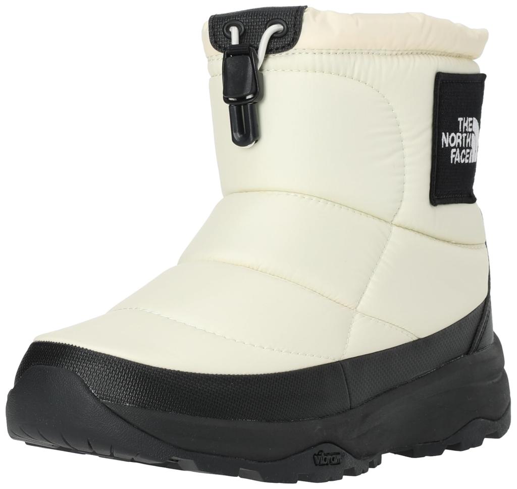 The North Face Nuptse Bootie WP Logo Gardenia Size 8 Short, White/TNF Black,
