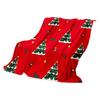 75 * 100 Cm Christmas Flannel Printed Blanket Holiday Gift