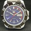 ЯПОНИЯ ВОССТАНОВЛЕННЫЕ SEIKO 5 МУЖСКИЕ АВТОМАТИЧЕСКИЕ 6309A НАРУЧНЫЕ ЧАСЫ С СИНИМ ЦИФЕРБЛАТОМ a426509-2