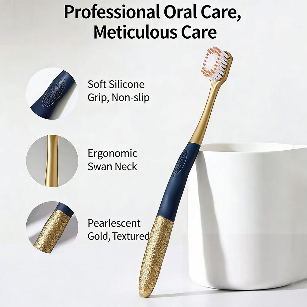 6pcs Soft Bristled Adult Toothbrush Wide Head Dense Silk Gentle on Gums Suitable for Men & Women Aesthetic Value