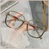 Big Square Ladies Finished Myopia Glasses Men Women Luxury Design Oversized Eywear Blue Light Blocking Eyeglasses For Ladies