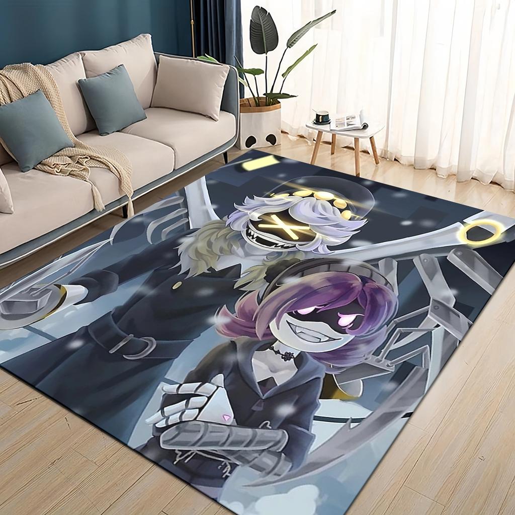 3D Печать Мультфильм Дроны-убийцы Узи V J Робот Подарок Ковер Коврик для Гостиной Спальни Дома Украшение Дивана, Детский Нескользящий Напольный Коврик